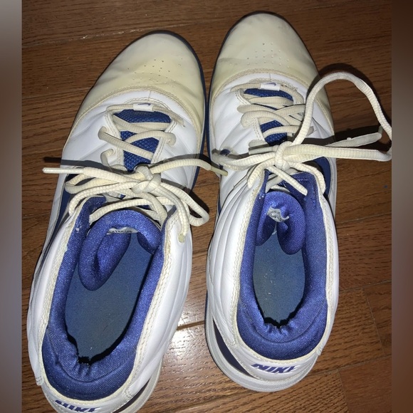 Nike High Top Air Max Blue and White Sneakers Size 12 - Picture 6 of 14